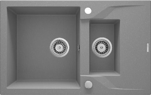 Andante Granite sink 1.5-bowl with drainer - Image 10