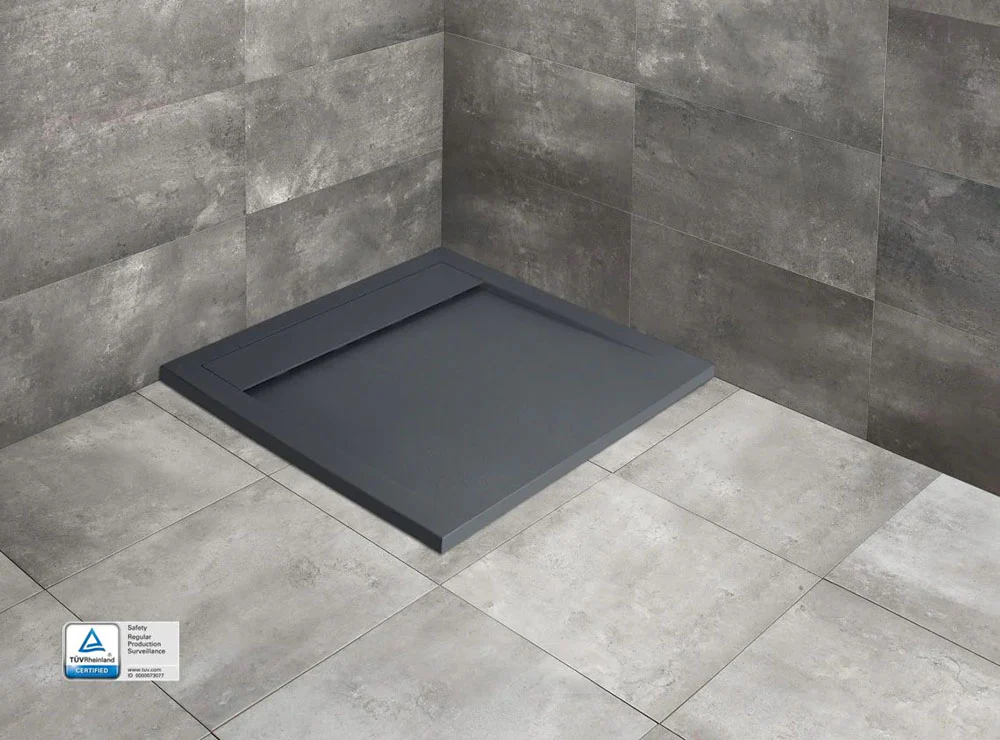 Teos Anthracite Natural Slate Shower Tray - Image 2