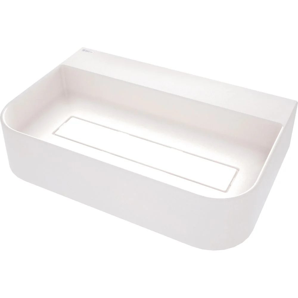 Arnika Granite washbasin, countertop, with tap shelf - with cover plate - 605x405mm