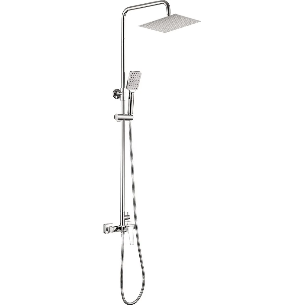 Blur Shower column, with shower mixer - 250x250mm