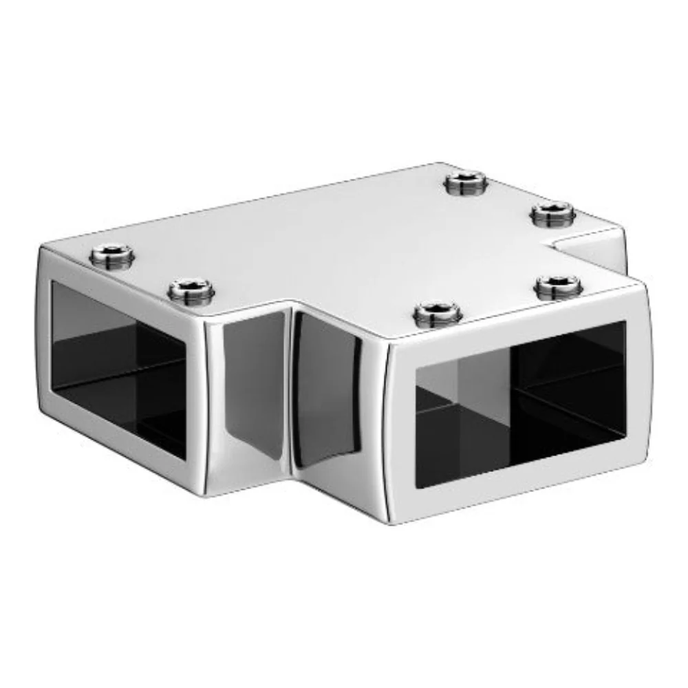 Chrome T-Connecter for Wet Room Panels