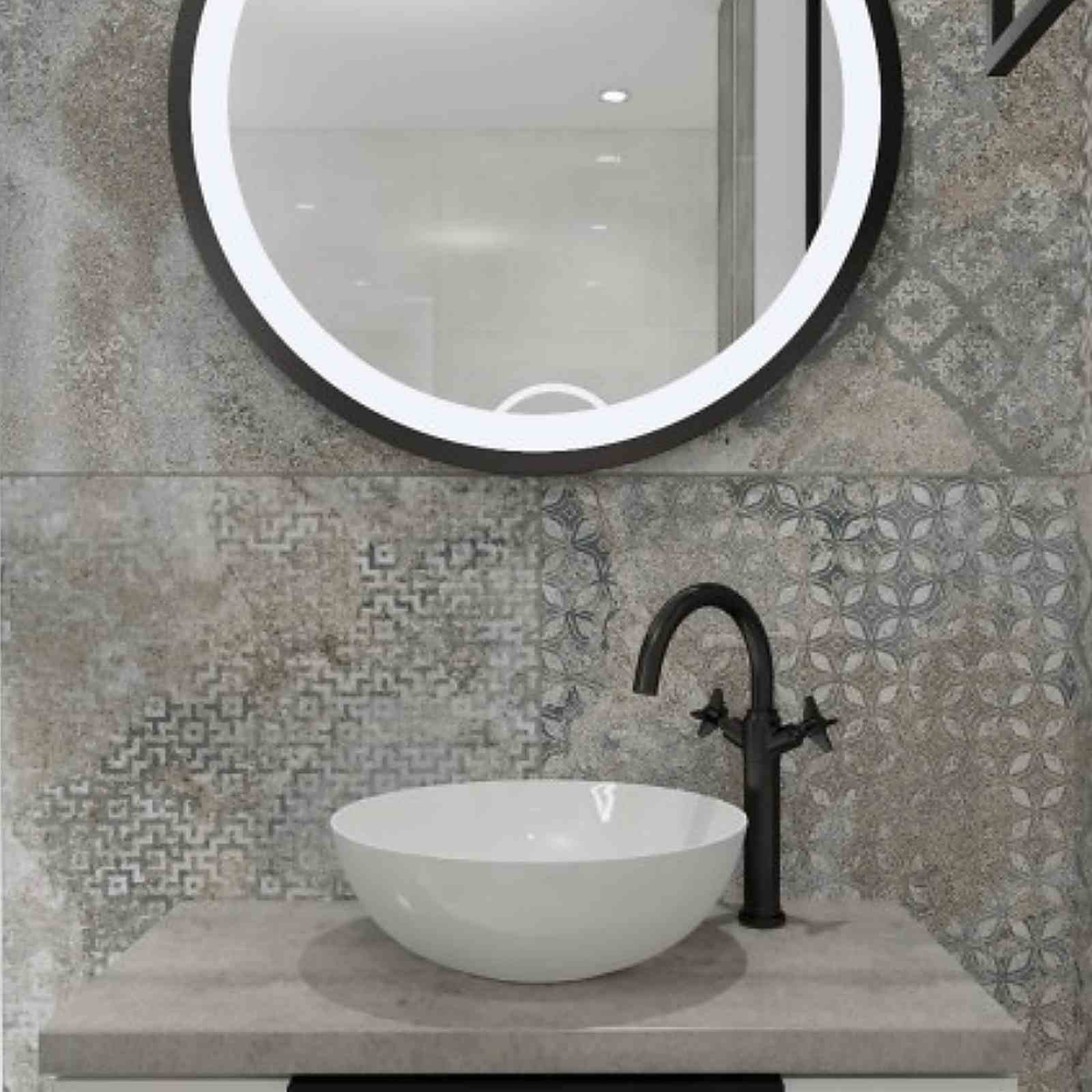 Dafne Plus 80cm Round LED Bathroom Mirror & Demister - Image 2