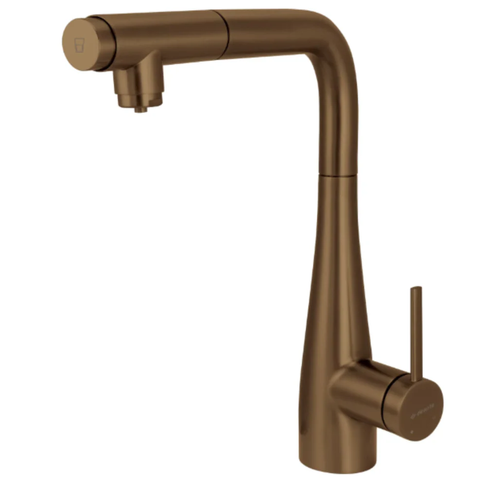 Deante Eridan Kitchen Tap with Water Filter & Pull-Out Spout - Image 2