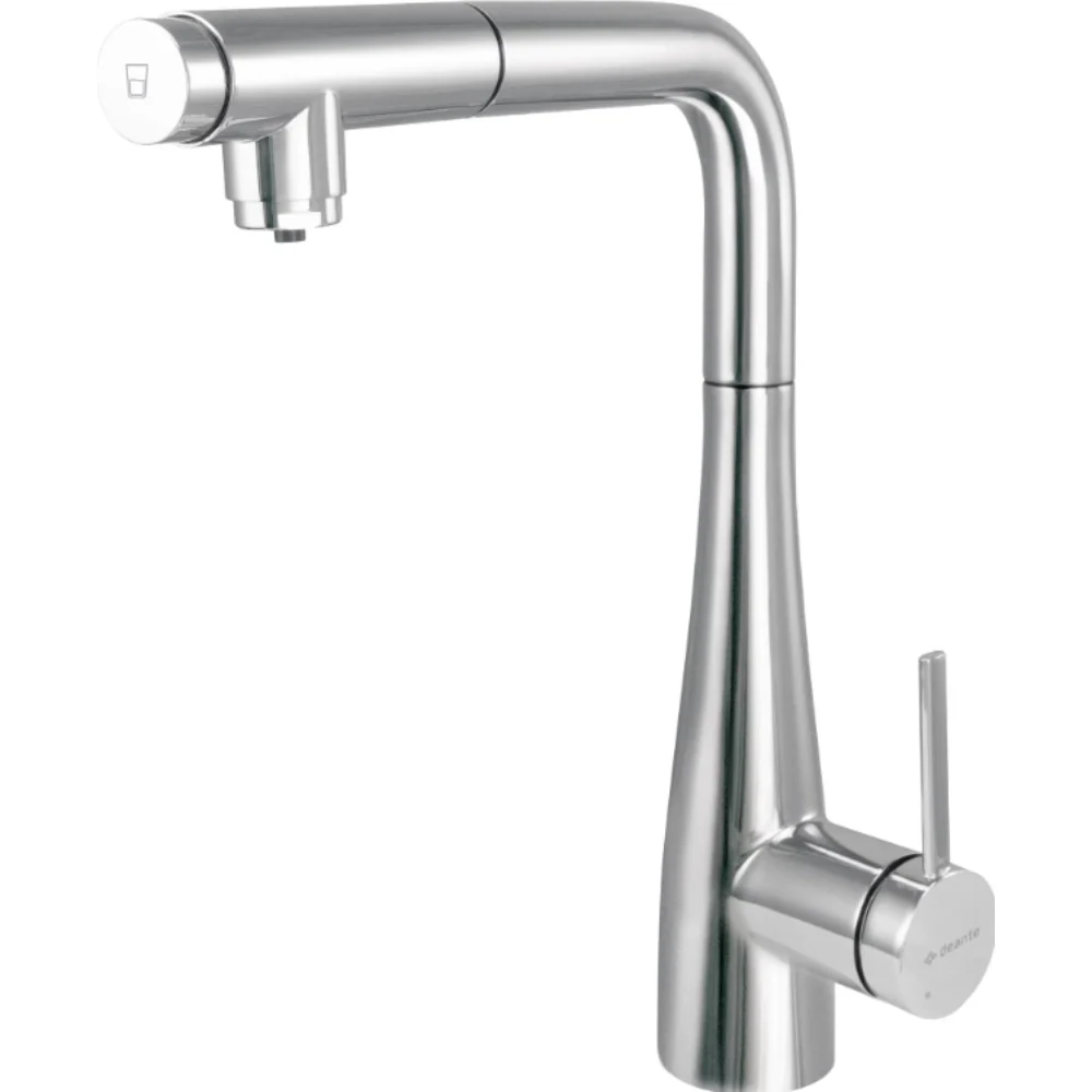 Deante Eridan Kitchen Tap with Water Filter & Pull-Out Spout - Image 5