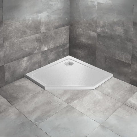 Doros PT Stone White Pentagon Shower Tray