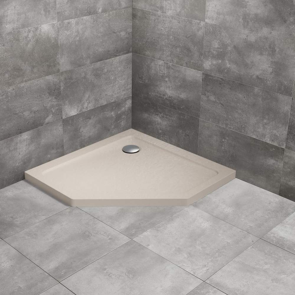 Doros PT Stone Cashemere Pentagon Shower Tray