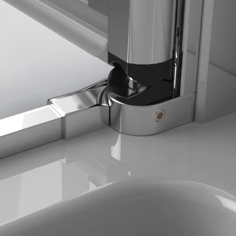 EOS KDS I Shower Enclosure - Chrome - Image 4