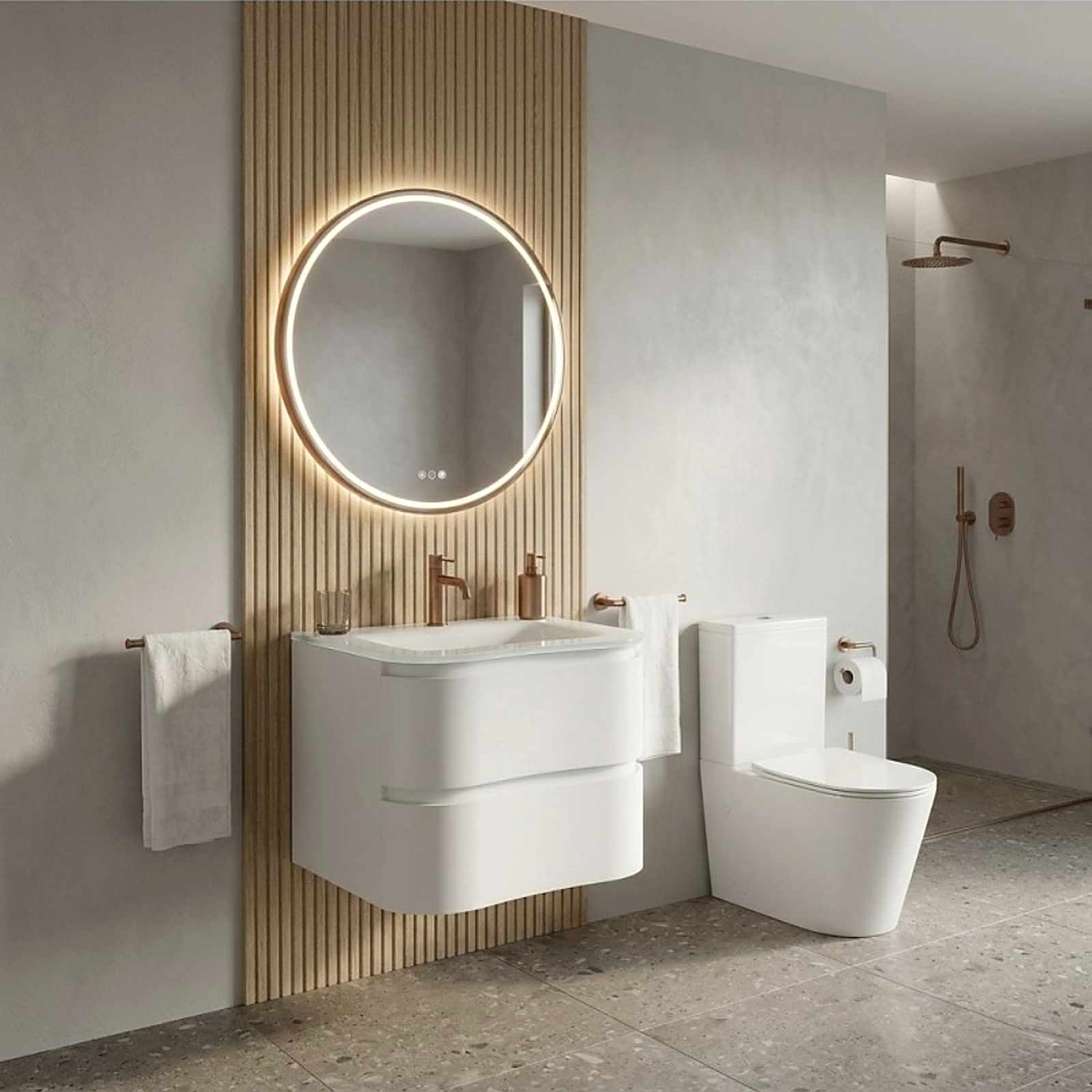 Ersa 80cm Round LED Bathroom Mirror - Image 7