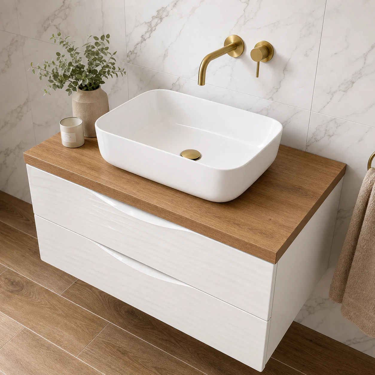Galera Countertop Basin - White