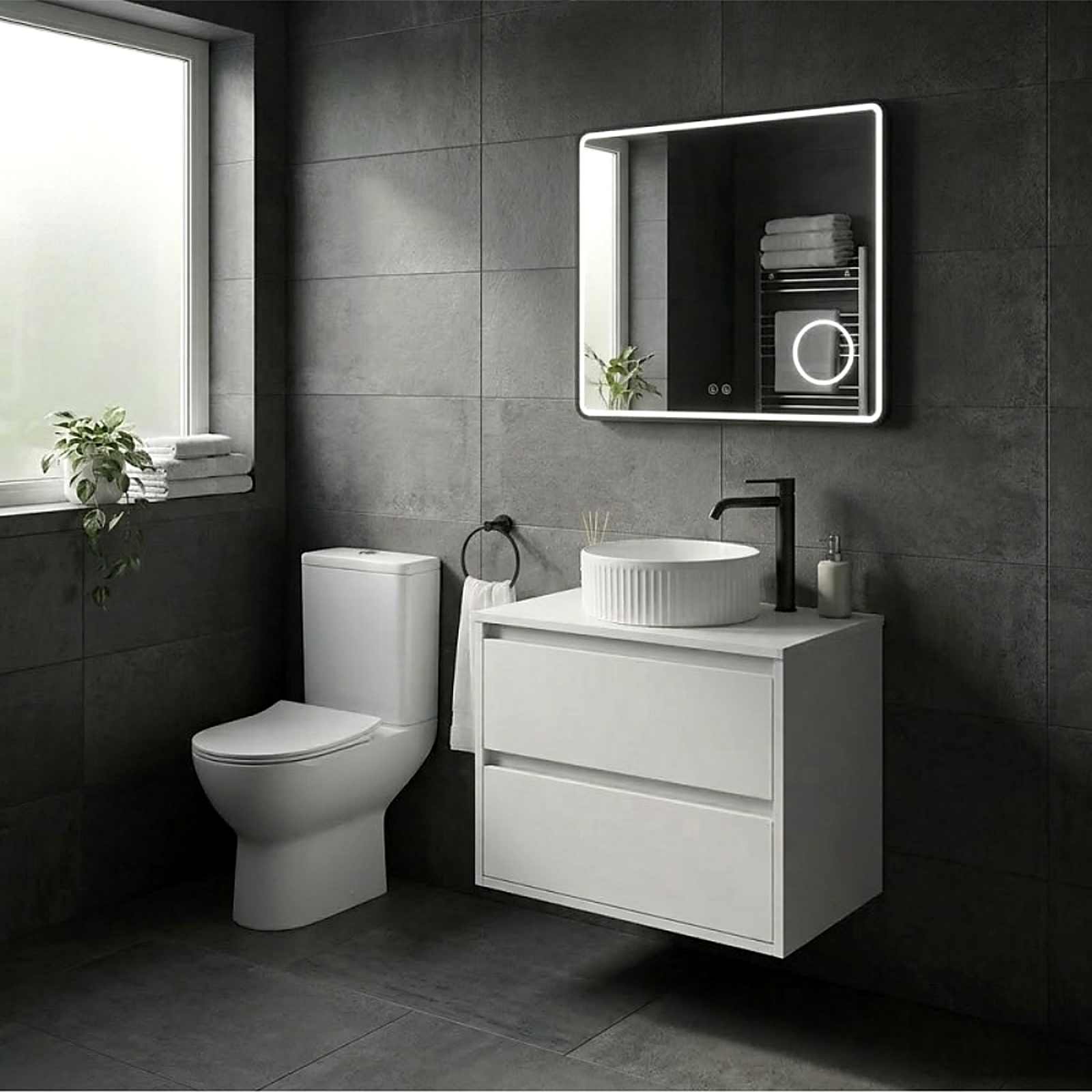 Glam Rectangular Wall Mirror 80×60 cm - Image 4