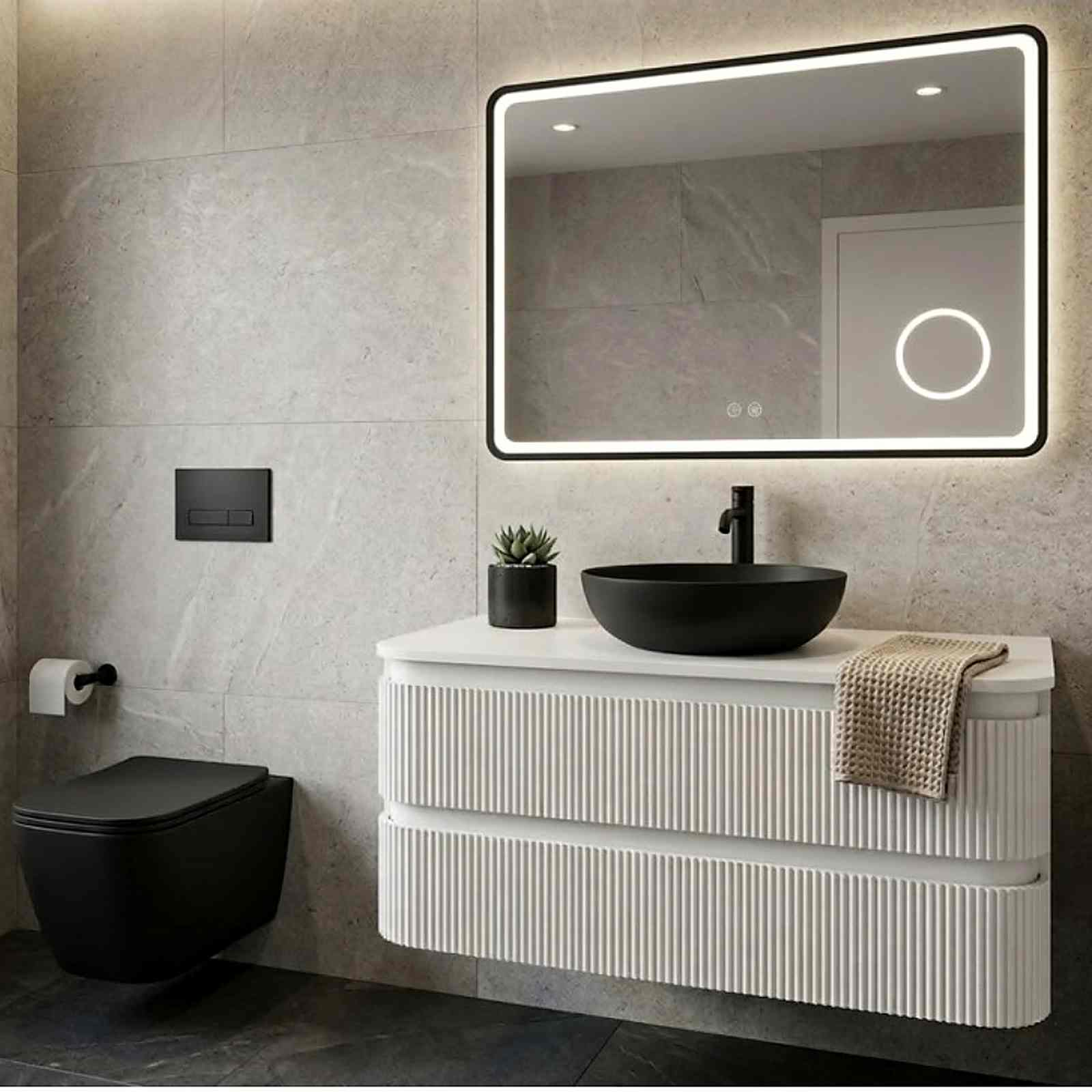 Glam Rectangular Wall Mirror 80×60 cm - Image 5