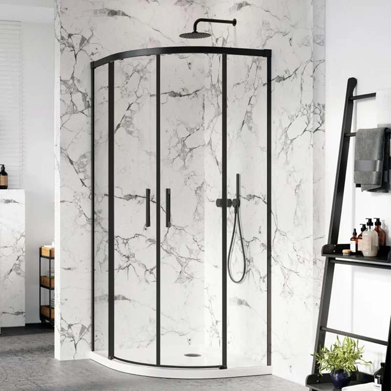 IDEA PDD Quadrant Shower Enclosure - Black - Image 7