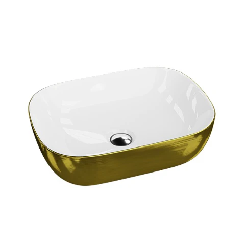 Costa Washbasin Gold-White