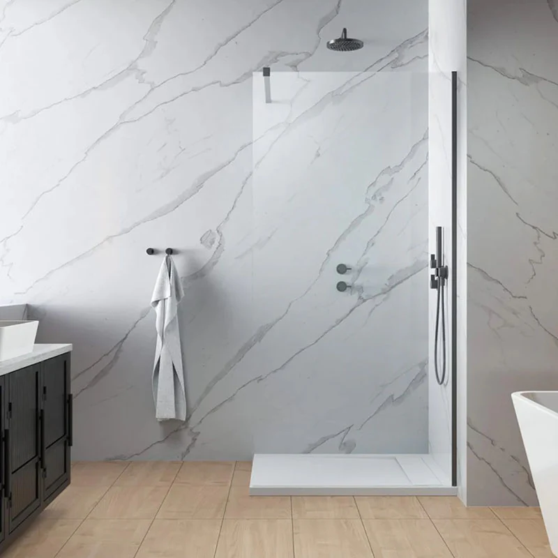 Modo Brushed Gunmetal Wetroom Screen
