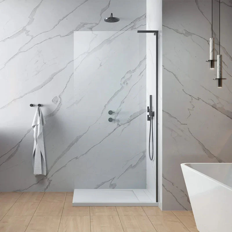 Modo Brushed Gunmetal Wetroom Screen - Image 2