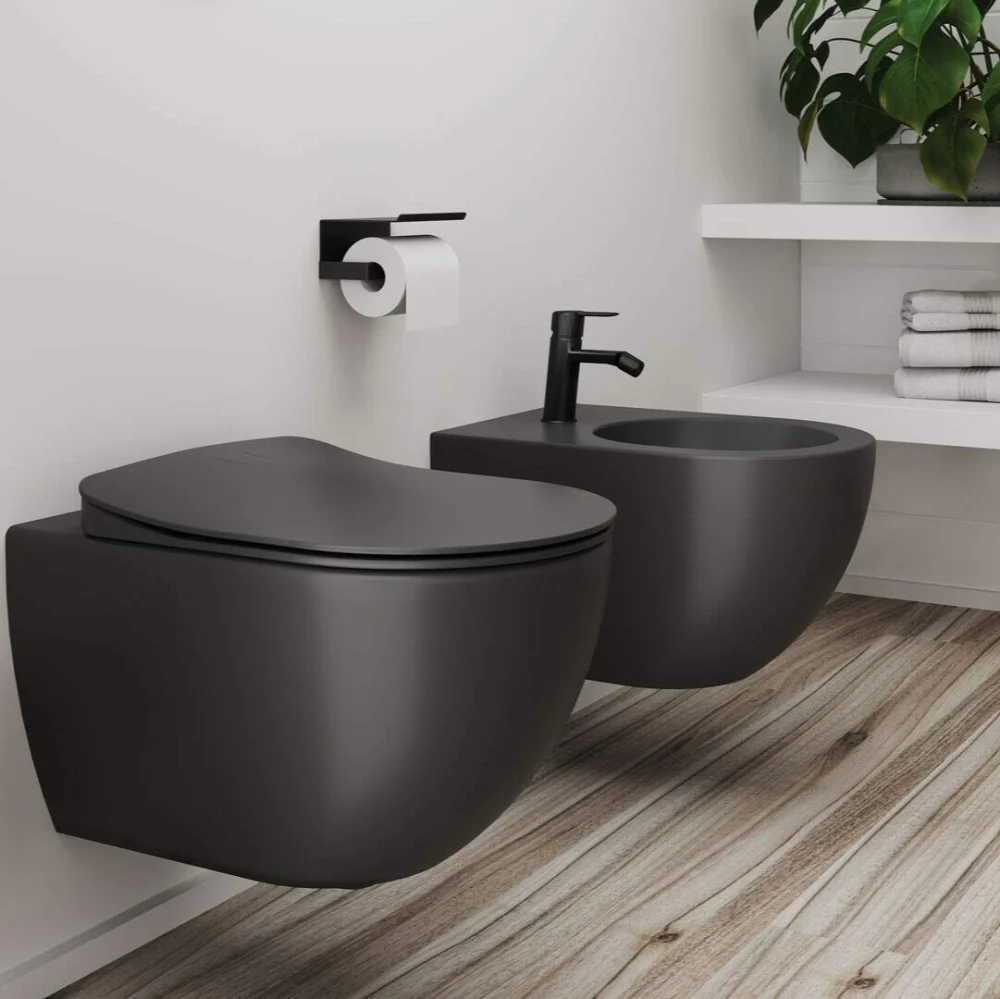Mokko Toilet paper holder wall-mounted - with shelf - Image 7
