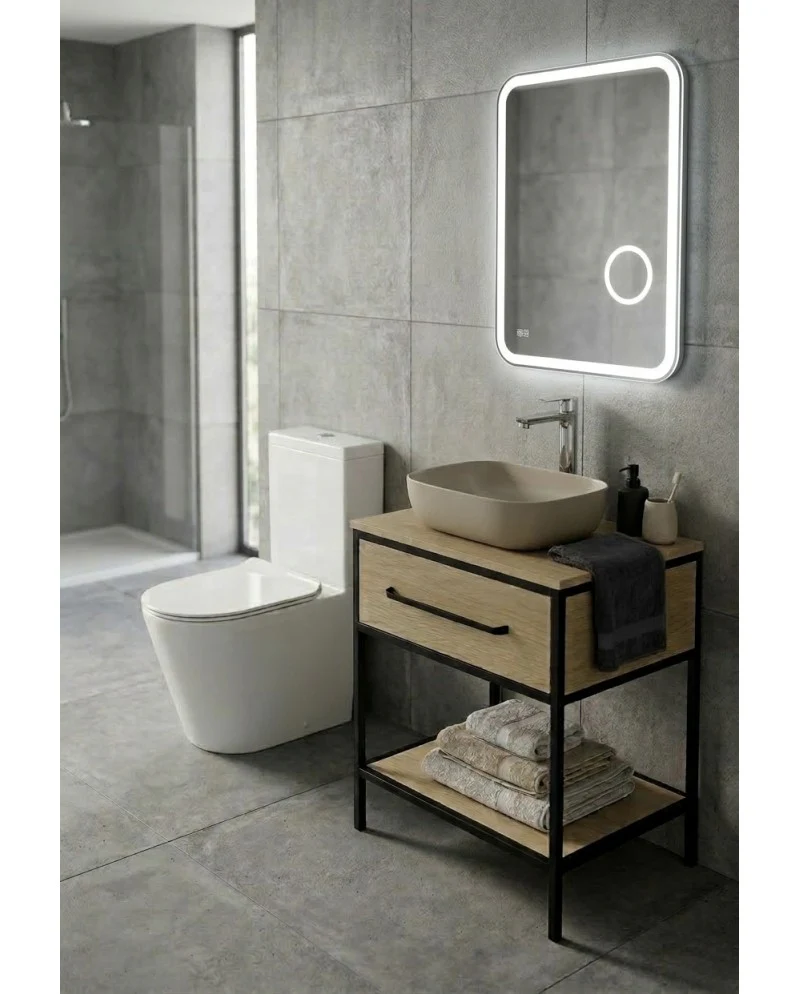 Pomona LED Edge Touch Mirror with Demister - Image 2