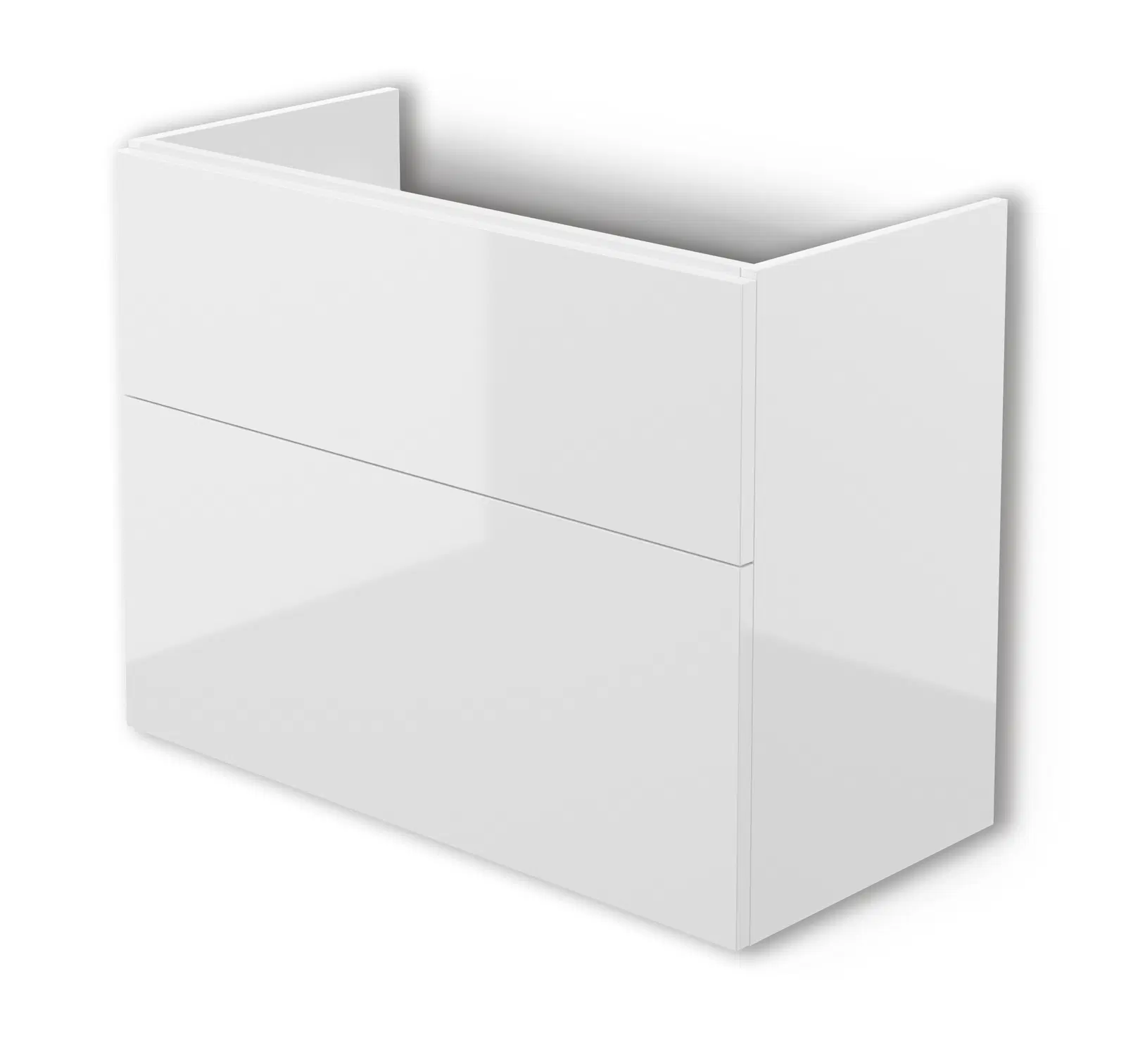 Prizma Slim White Vanity Unit with basin - Image 2