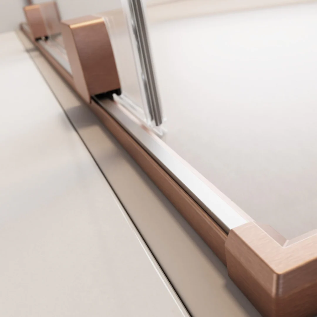 Radaway 8mm Furo PND II Bath Screen - Brushed Copper - Image 7
