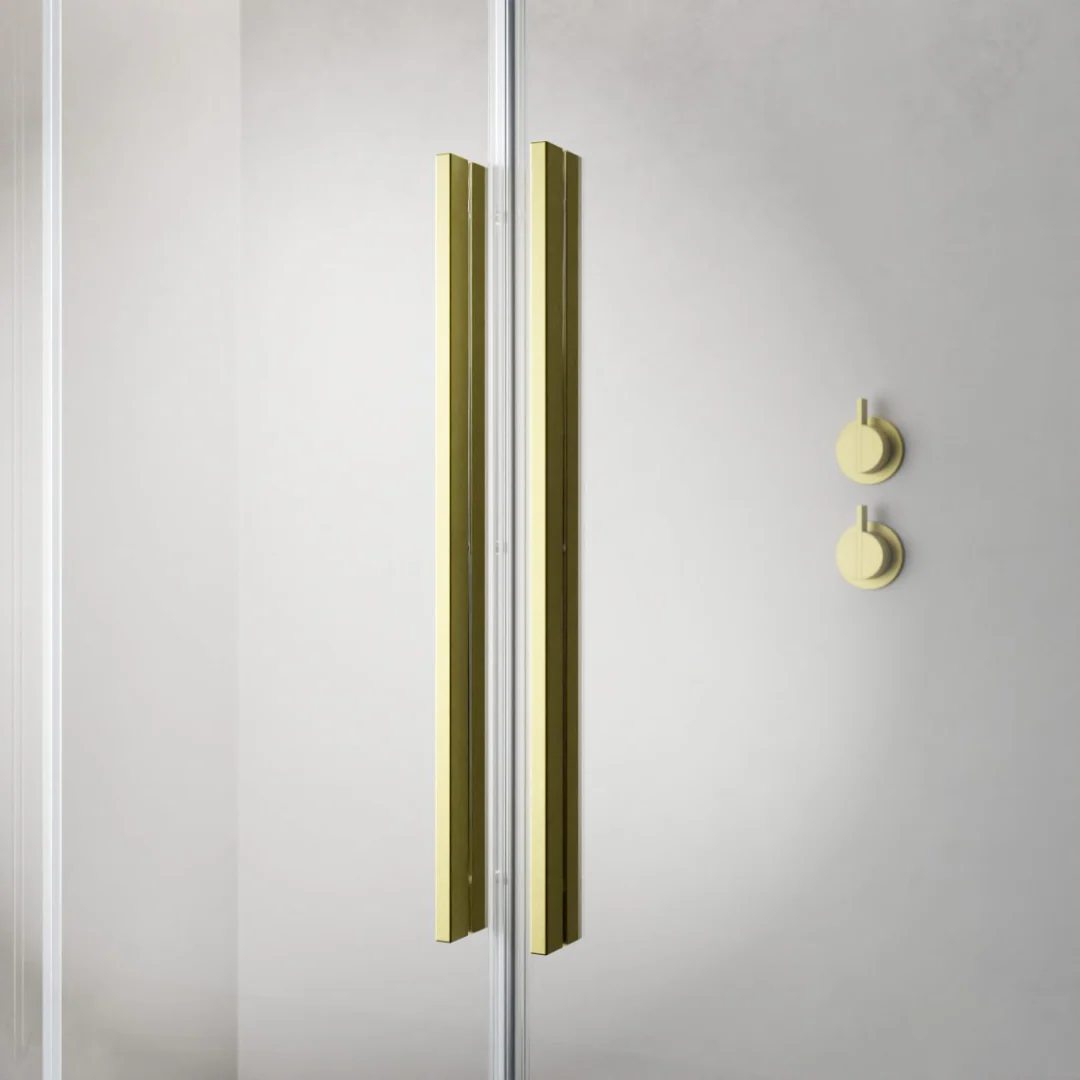 Radaway 8mm Furo PND II Bath Screen - Brushed Gold - Image 3