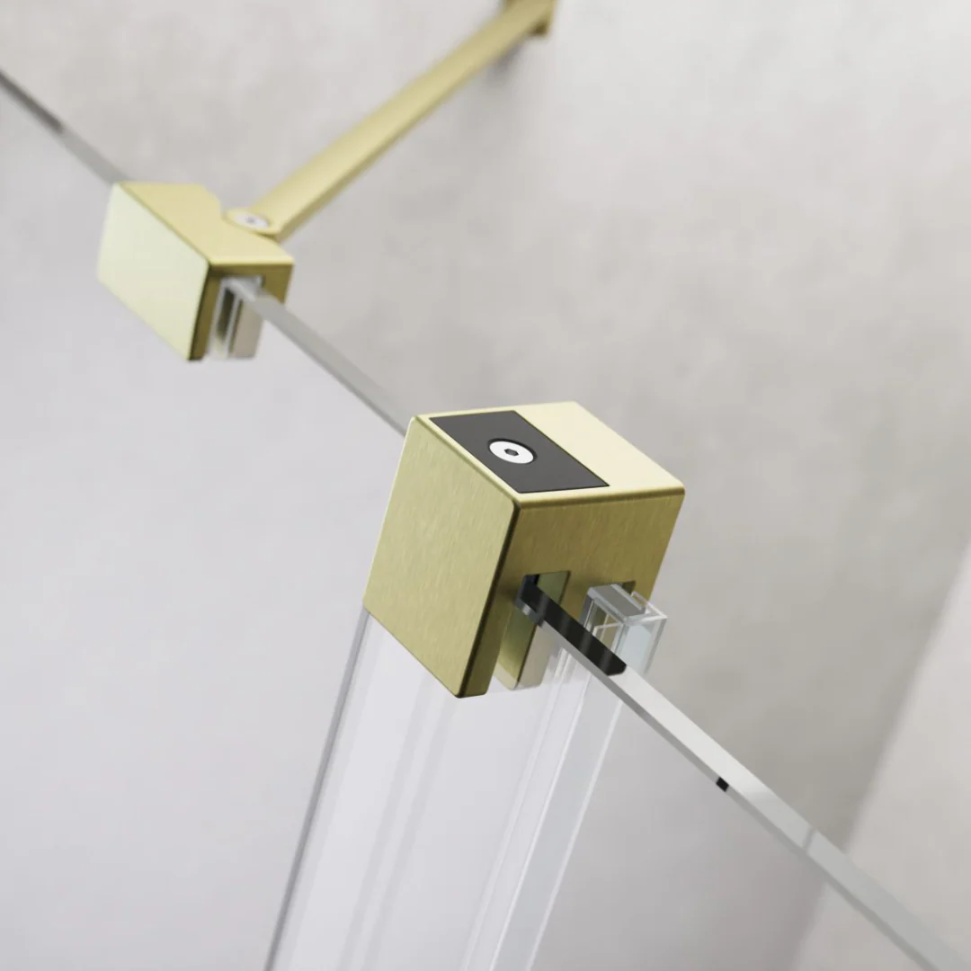 Radaway 8mm Furo PND II Bath Screen - Brushed Gold - Image 5