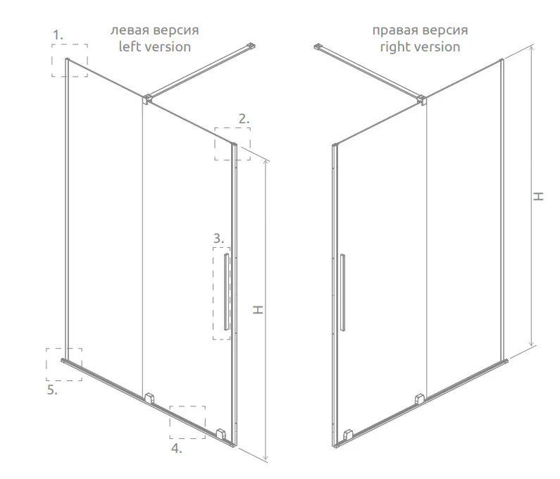 Radaway Furo Black DWJ Premium Sliding Door - Image 7