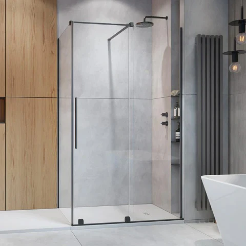 Brushed Gunmetal Radaway Furo KDJ Premium Shower Enclosure