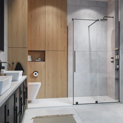 Brushed Gunmetal Radaway Furo KDJ Premium Shower Enclosure - Image 2