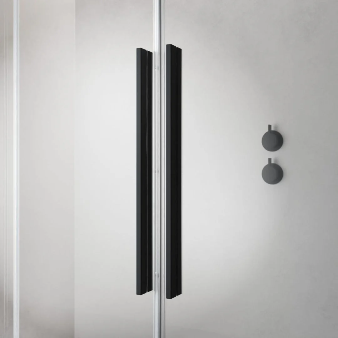 Radaway Furo Sliding Walk-In Shower Screen - Black - Image 3