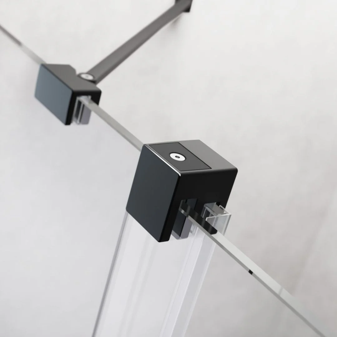 Radaway Furo Sliding Walk-In Shower Screen - Black - Image 6