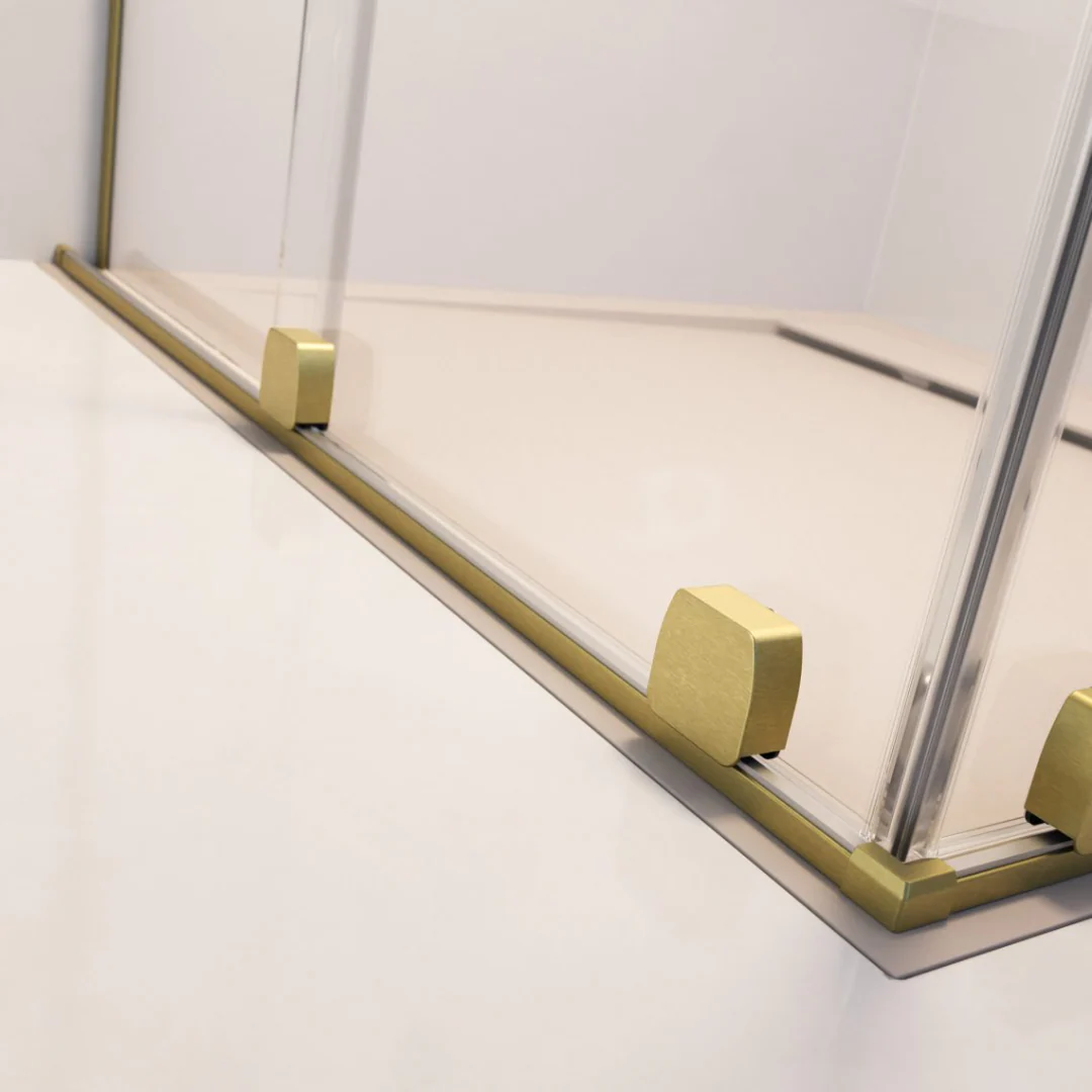 Radaway Furo Sliding Walk-In Shower Screen - Brushed Gold - Image 4
