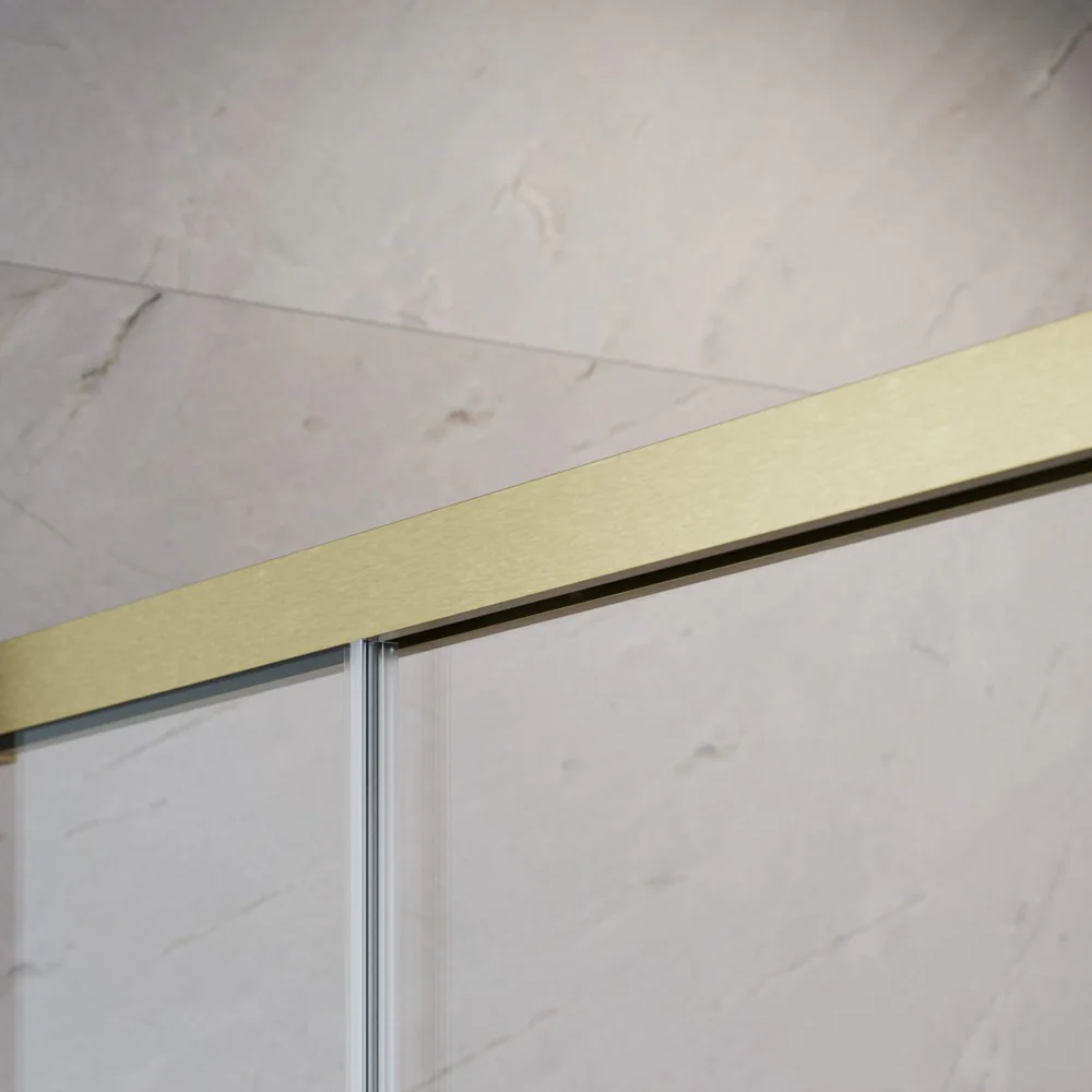 Radaway Idea DWD Swing Shower Door – Brushed Gold, 6mm Glass - Image 3