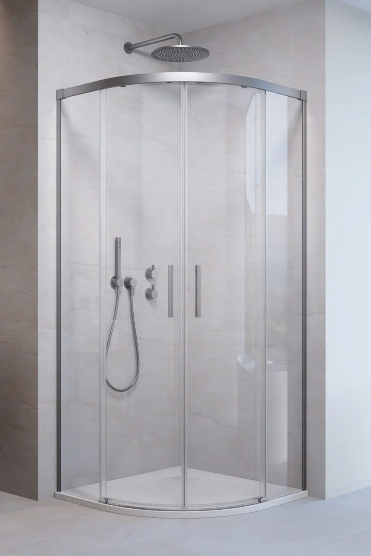 Radaway Idea 6 PDD Quadrant Shower Enclosure (Brushed)