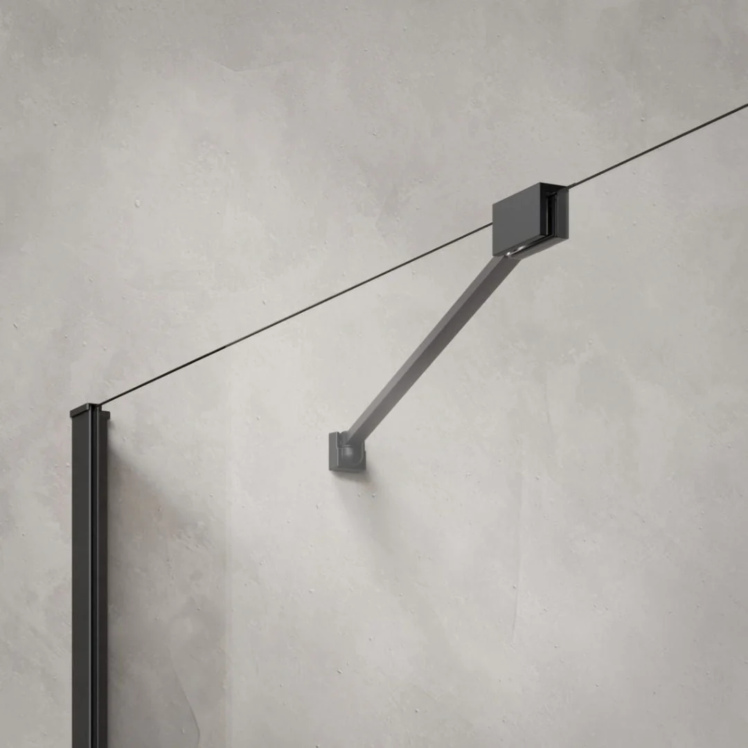 Radaway Idea PNJ II Bath Screen - Black Frame - Image 3