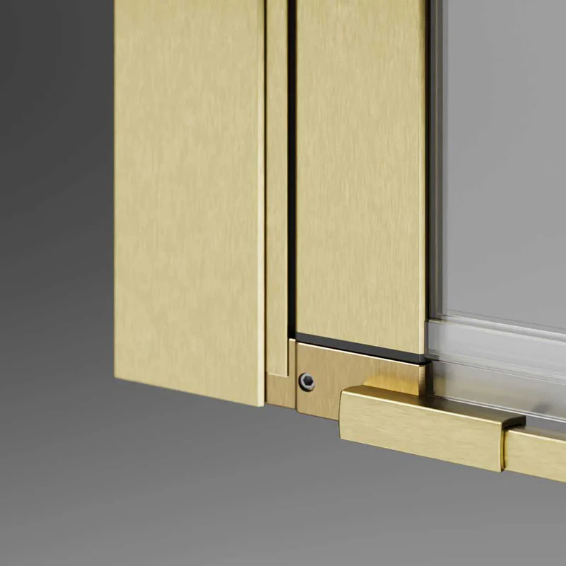 Radaway NES KDS I Premium Shower Enclosure 6mm -  Brushed Gold - Image 7