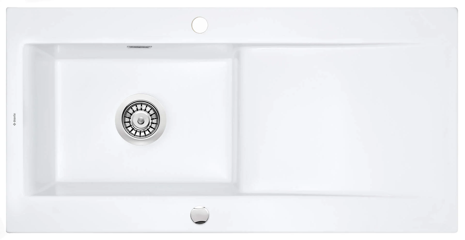 Sabor Ceramic sink 1-bowl with drainer - Image 4
