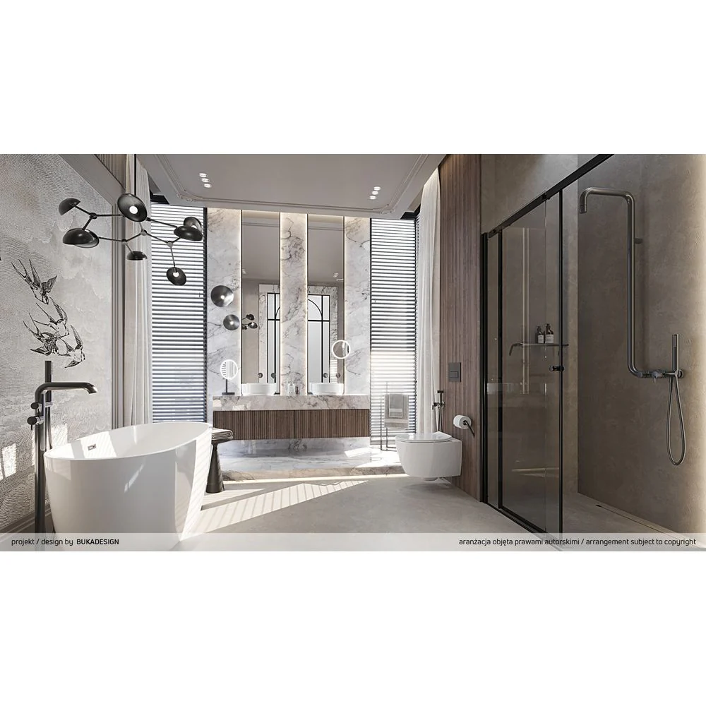 Silia Bidet tap, concealed, with bidetta hand shower - Image 6