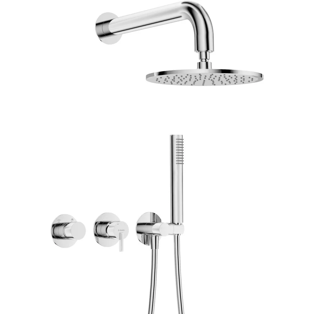 Silia Concealed shower set, with a shower head - with horizontal mixer