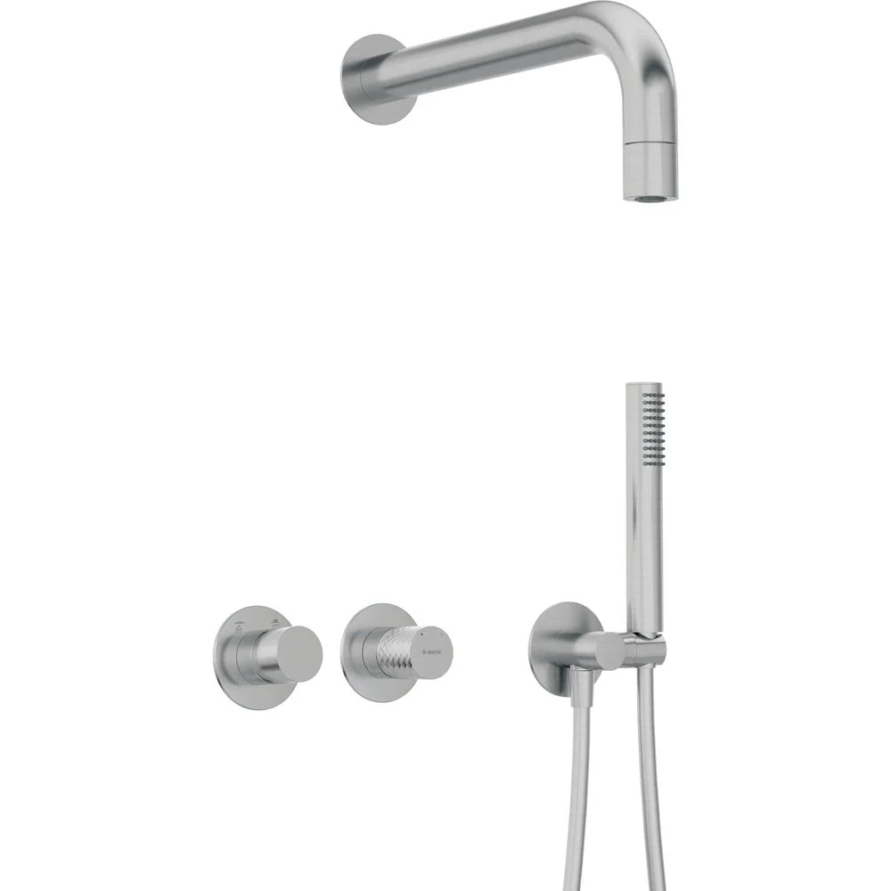 Silia Hexa Concealed shower set, with a fixed shower head - with horizontal mixer