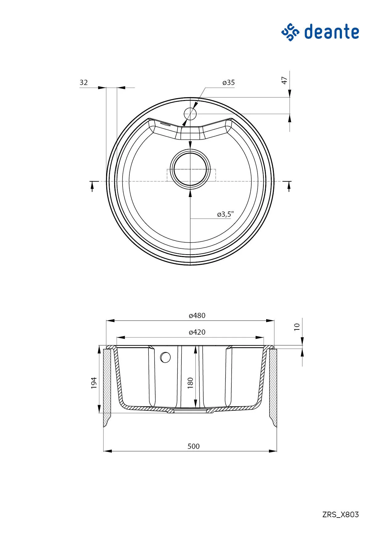 Solis Granite sink 1-bowl - Image 2
