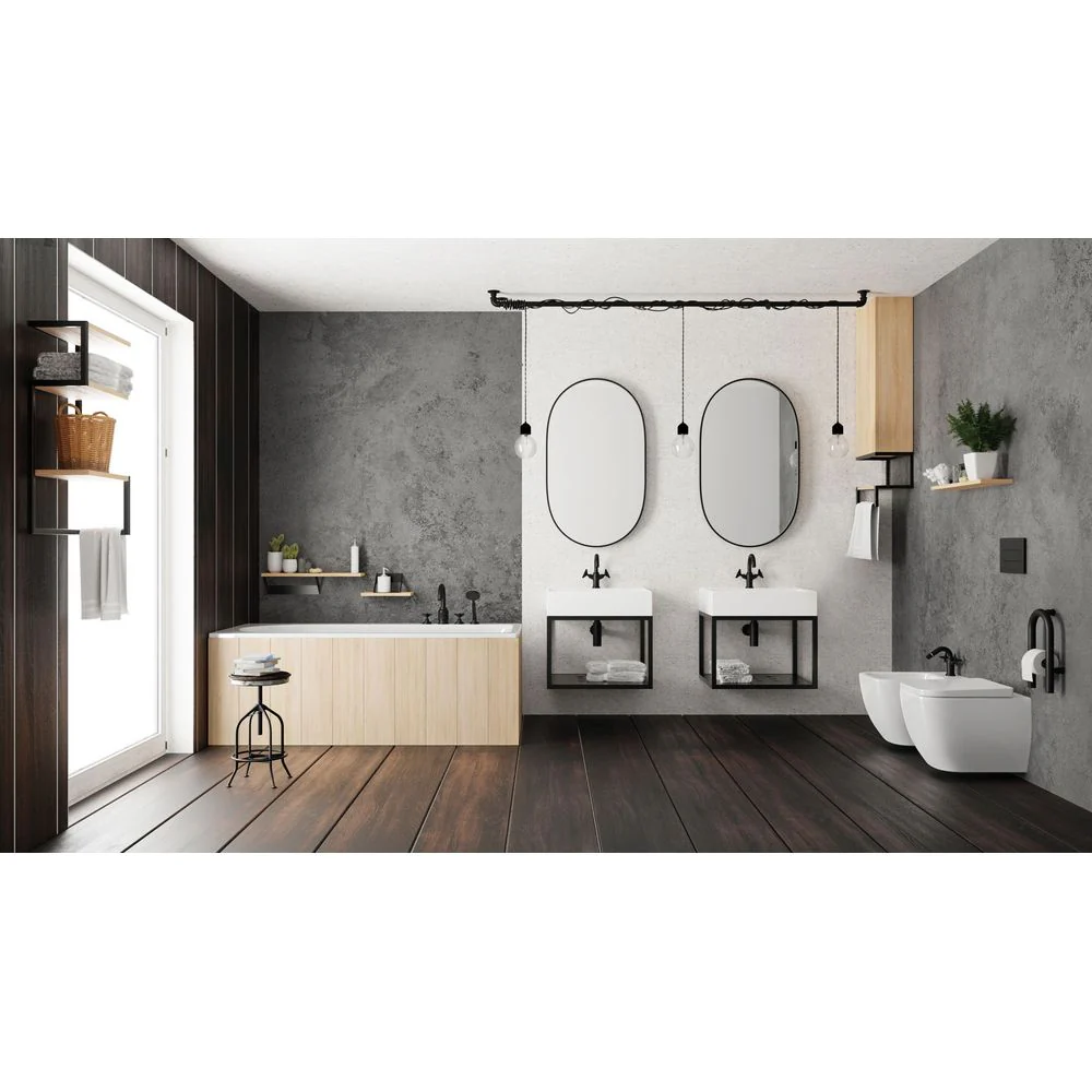 Temisto Bath mixer, 4-hole, with shower set - Image 2