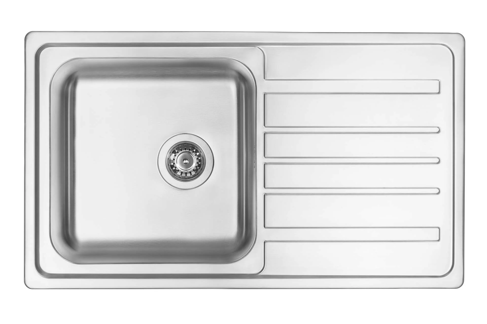 Virgo Steel sink 1-bowl with drainer